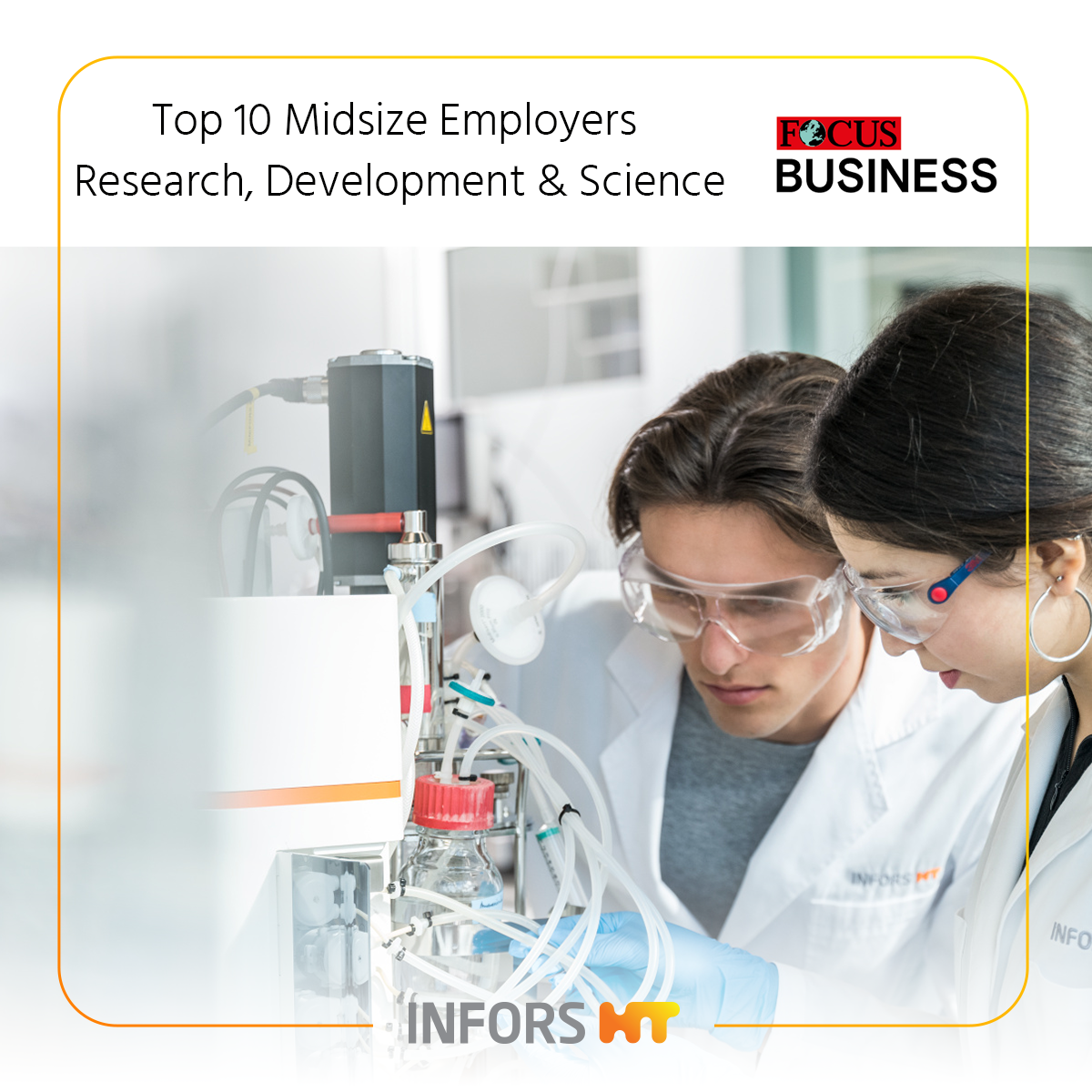 INFORS HT on the Top 10 employers of FOCUS Business 01. Feb 2024